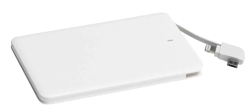Power bank 2500 mah bianco