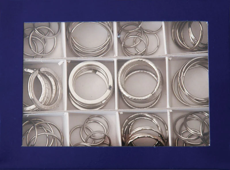 Set anelli portachiavi assortiti