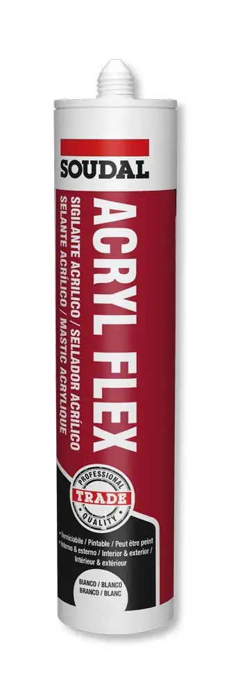 Sigillante Acrilico Acriflex Cartuccia 300ML Bianco