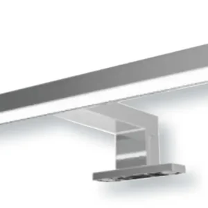 Faretto led per specchi cm 30 ip44 cromo 5w 220-240 50/60hz 4000k