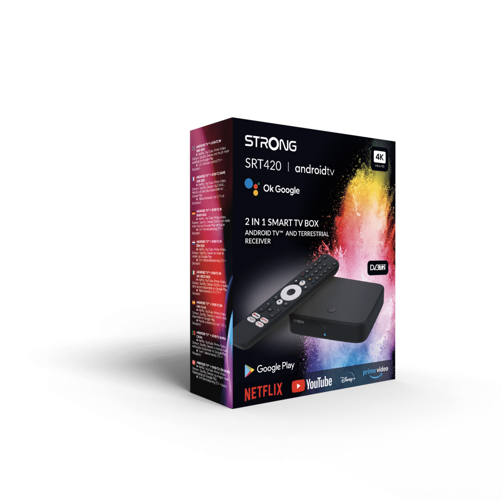 Strong SRT420 Android TV e Ricevitore Digitale Terrestre