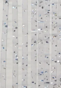Tenda glitter in pvc cristallo trasparente