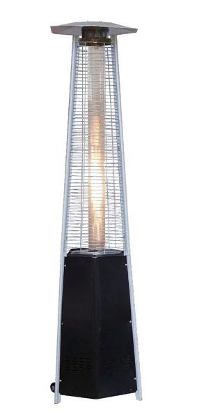 Stufa Torre Esagonale a Gas Nera