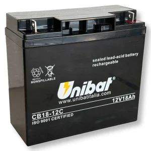 Batteria Servizi SLA Unibat 12V 18Ah Dx/Sx