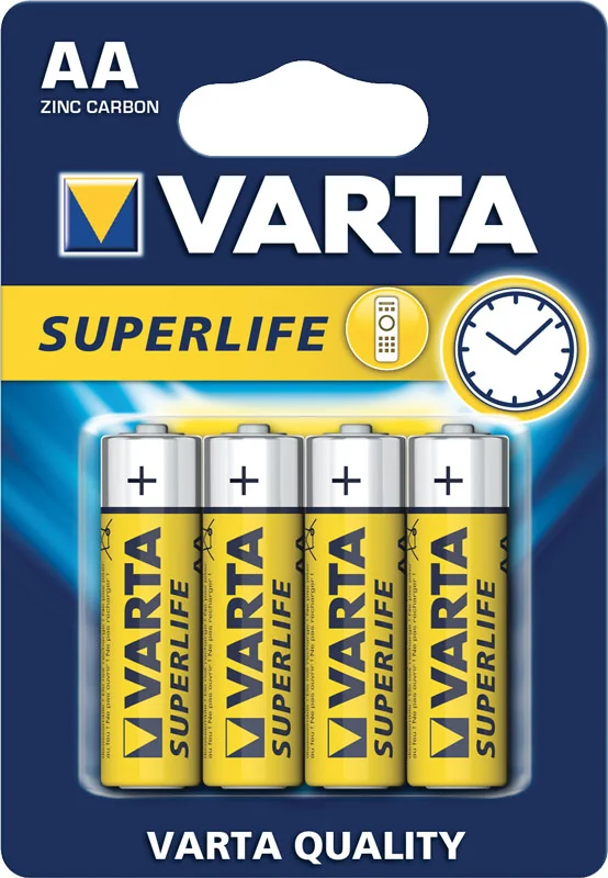 Varta Batteria Zinc-Carbon Superlife Stilo AA