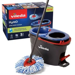 H2Pro Spin Mop Vileda Secchio+Mocio Completo