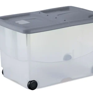 Box salvaspazio Vasco con ruote, sovrapponibile, c.60x40x36h col.ass.